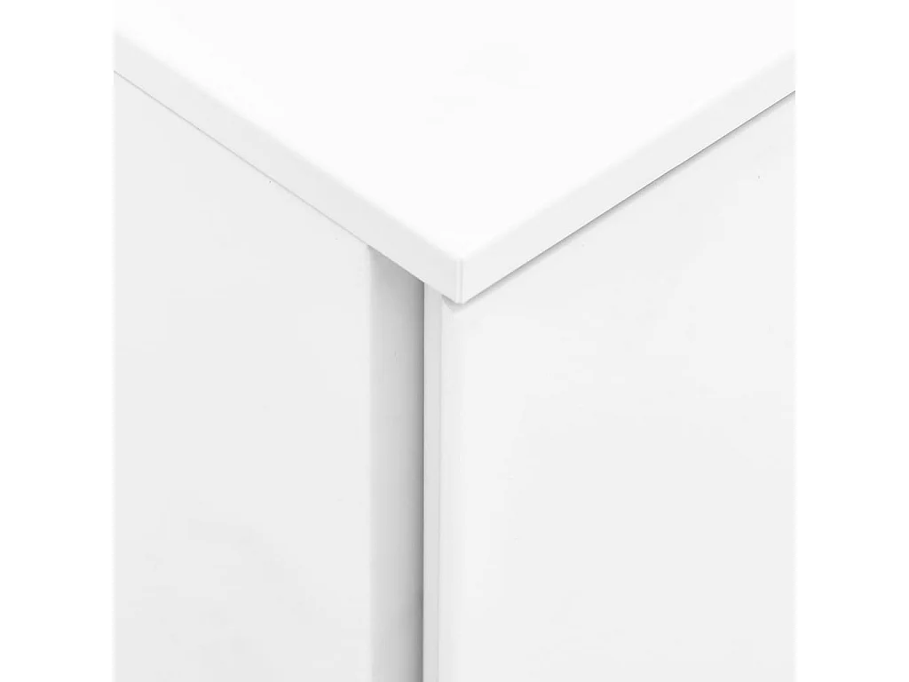 Ladeblok verrijdbaar 39x45x67 cm staal wit