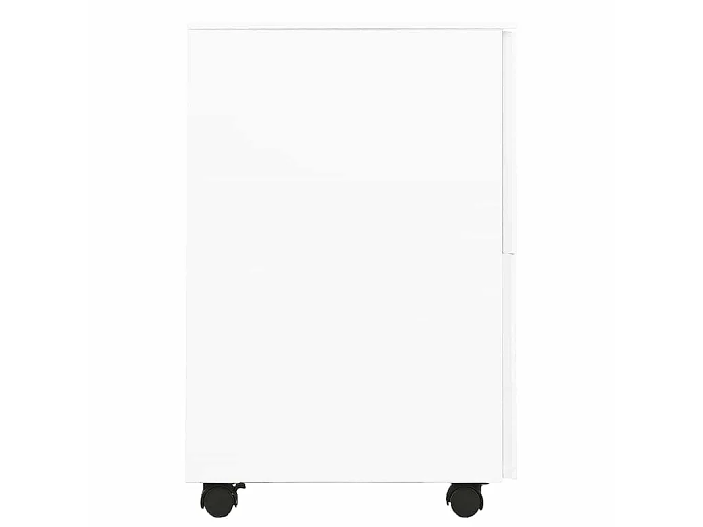 Ladeblok verrijdbaar 39x45x67 cm staal wit