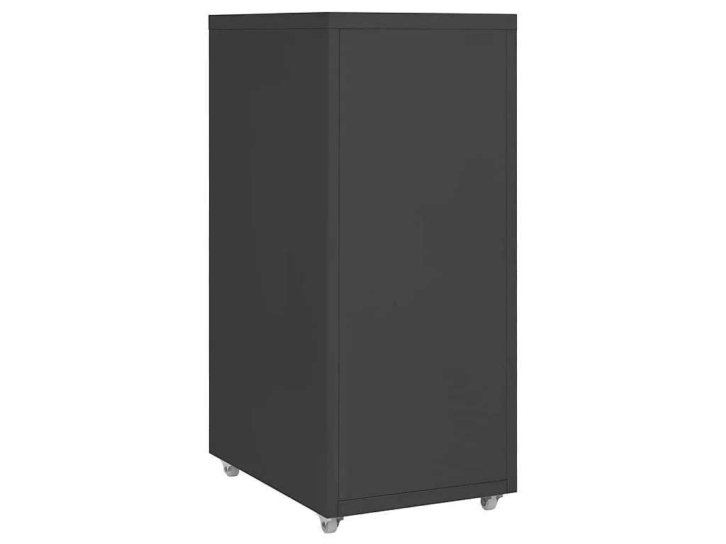 Classeur mobile Anthracite 28x41x69 cm Métal