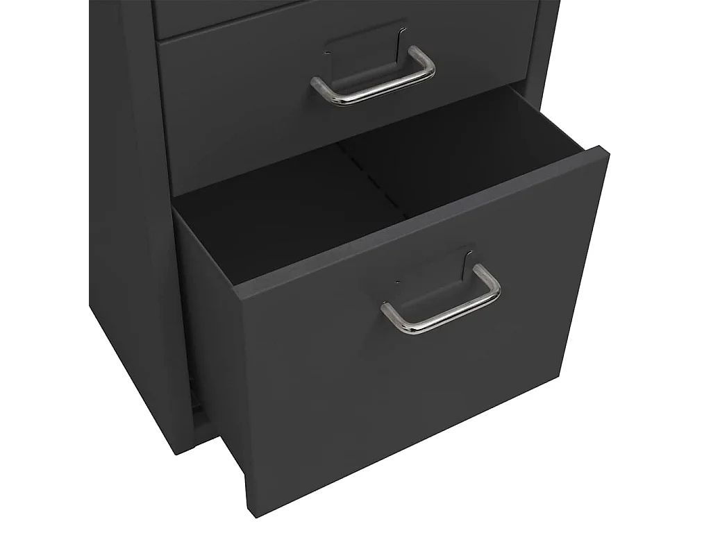 Classeur mobile Anthracite 28x41x69 cm Métal