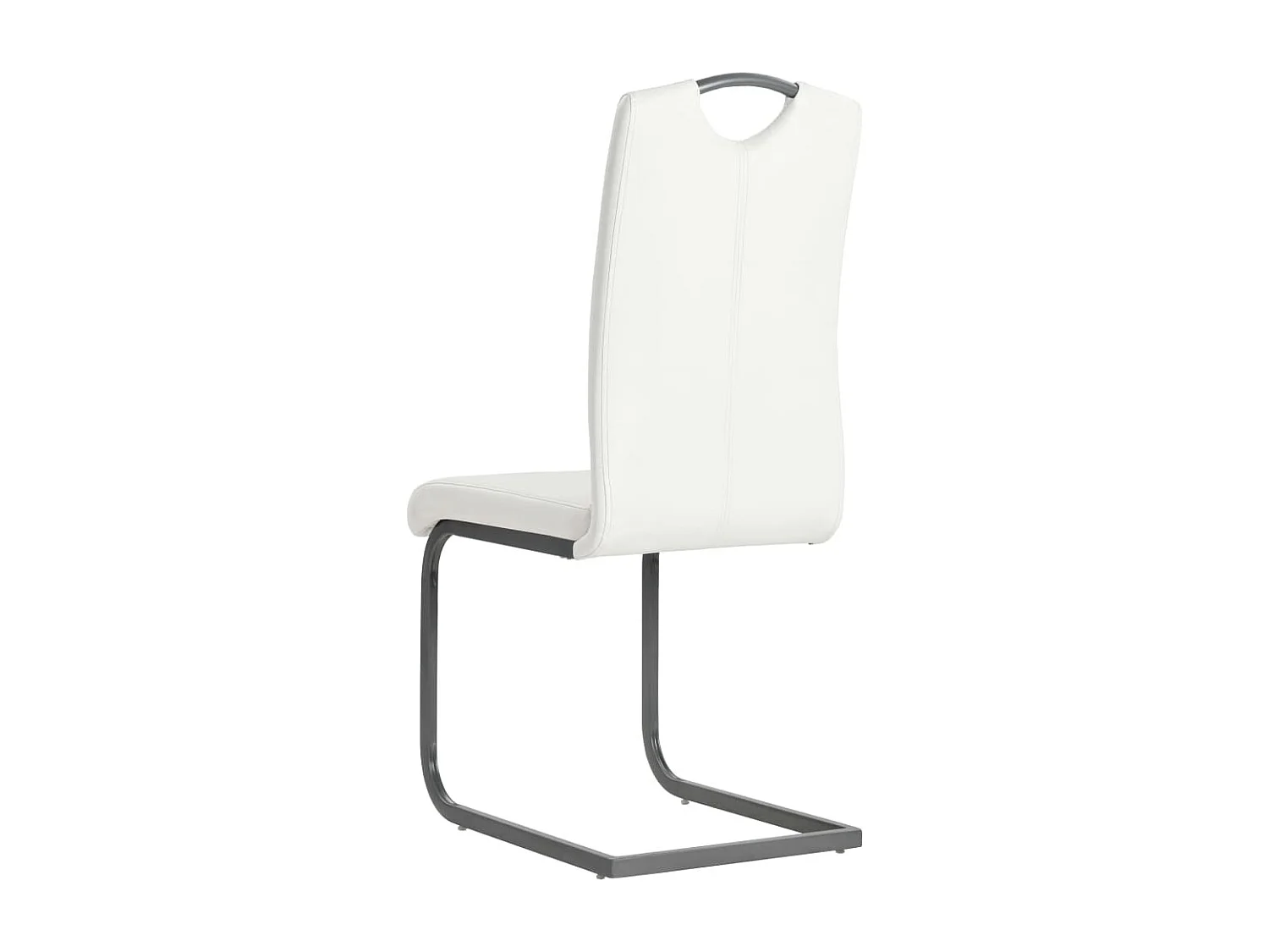 Eetkamerstoelen 2 st kunstleer wit