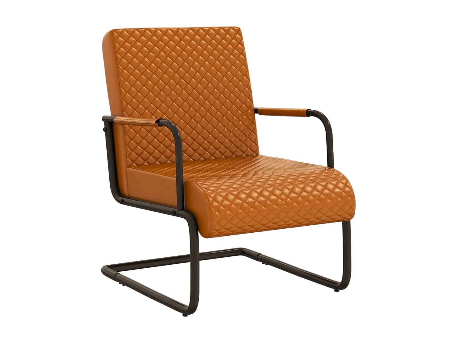 Chaise cantilever Marron Similicuir