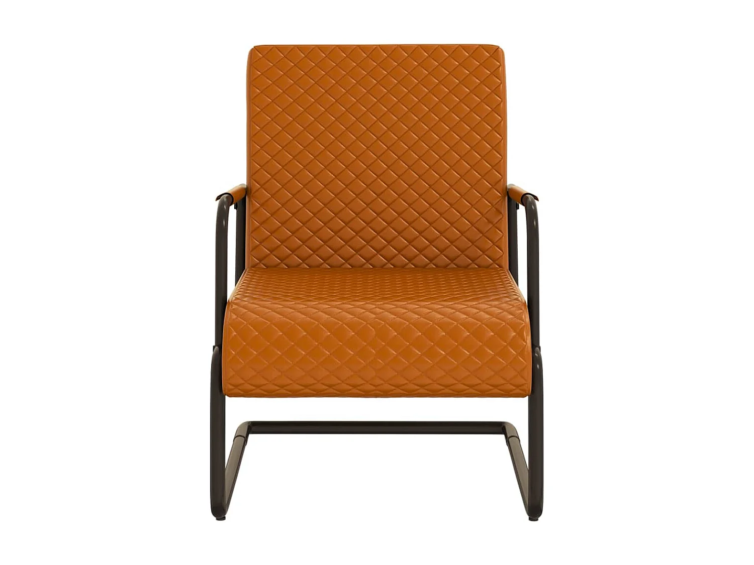 Chaise cantilever Marron Similicuir