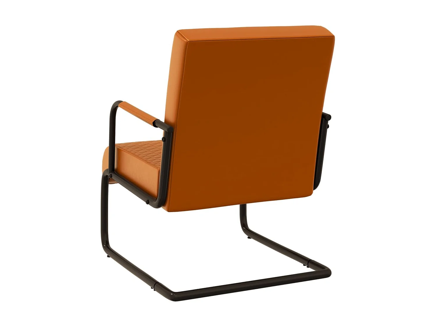 Chaise cantilever Marron Similicuir