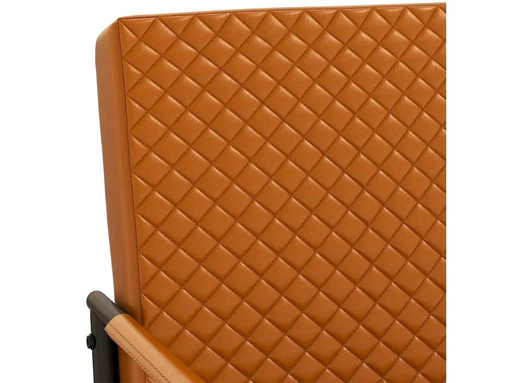 Chaise cantilever Marron Similicuir