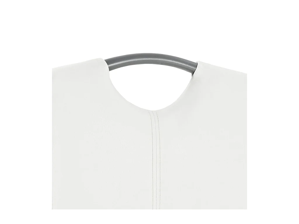 Eetkamerstoelen 4 st kunstleer wit