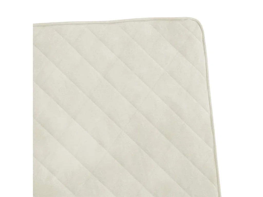 Chaise cantilever Blanc crème Velours