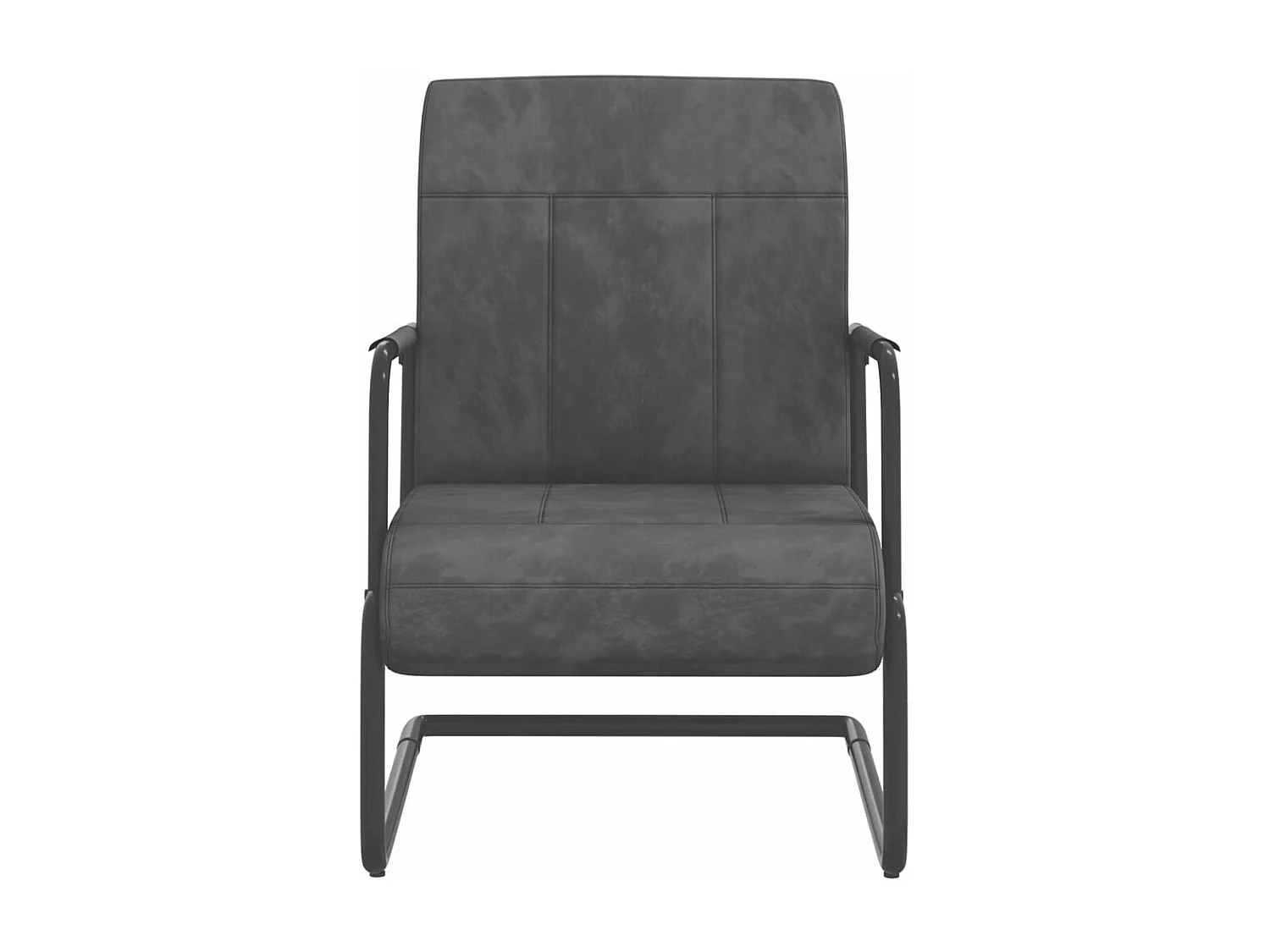 Stoel fluweel donkergrijs