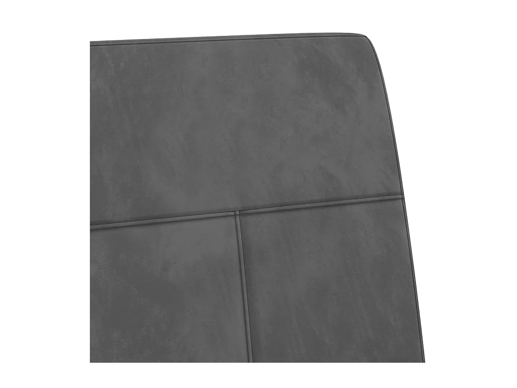 Chaise cantilever Gris foncé Velours
