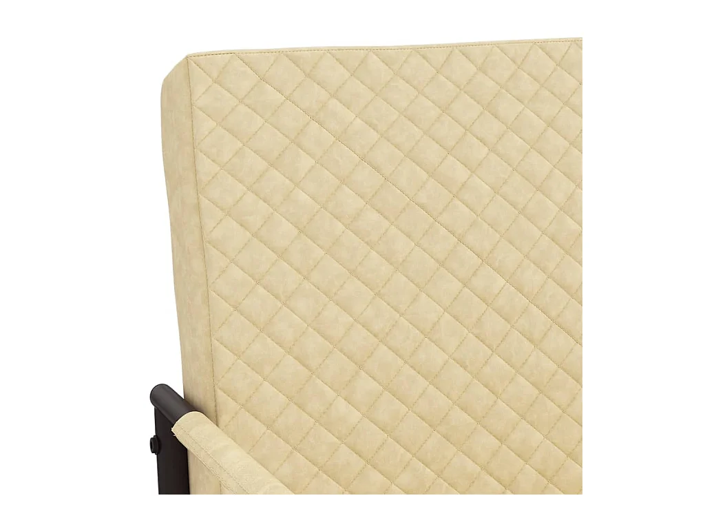 Silla voladiza cuero sintético crema