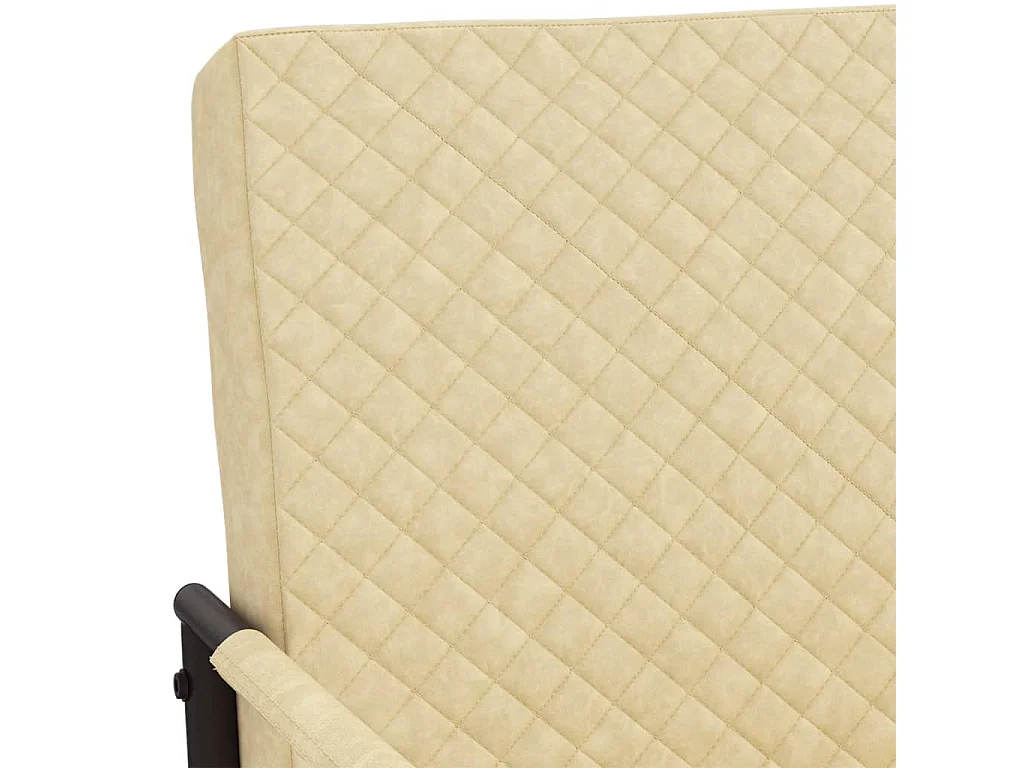 Chaise cantilever Crème Similicuir