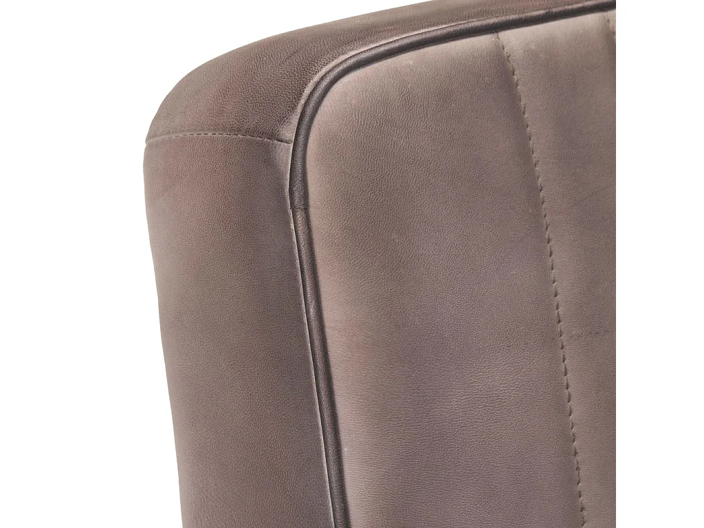 Freischwinger Sessel Distressed Braun Echtleder