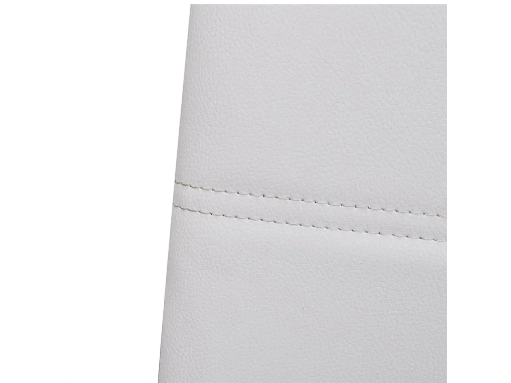 Freischwinger 2 Stk. Weiß Kunstleder