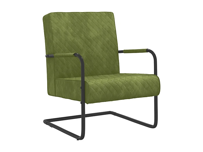 Freischwinger Hellgrün Samt