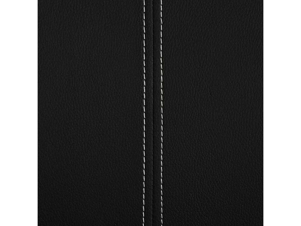 Eetkamerstoelen 6 st kunstleer zwart