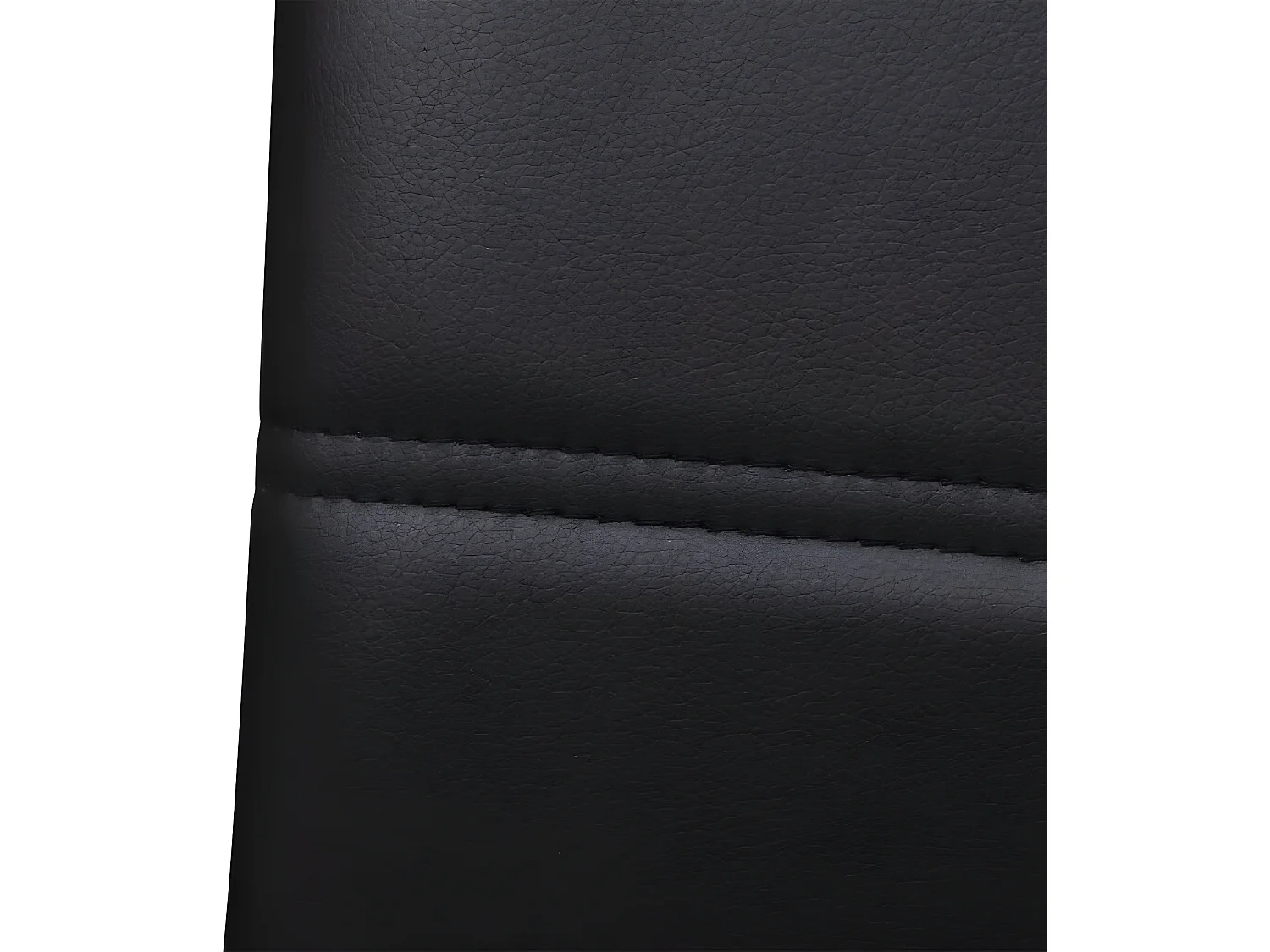 Chaises à manger cantilever lot de 4 noir similicuir