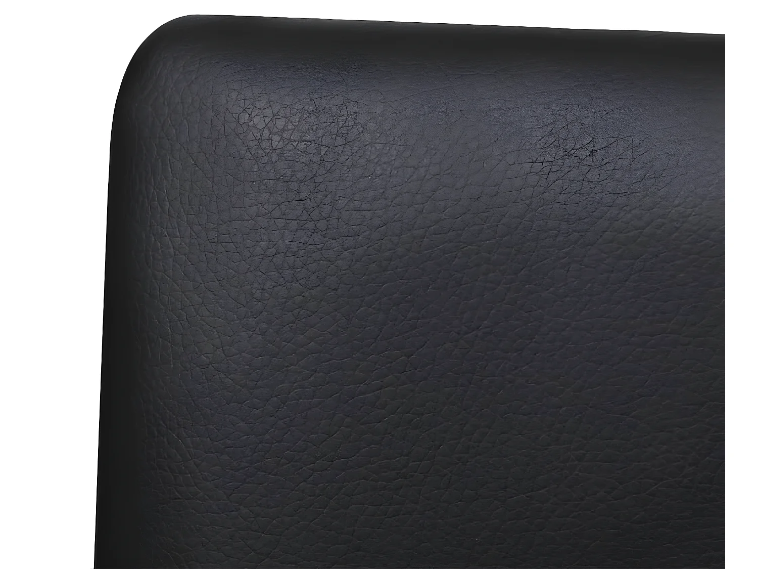 Chaises à manger cantilever lot de 4 noir similicuir