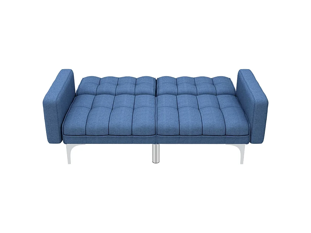 Sofá-cama tecido azul