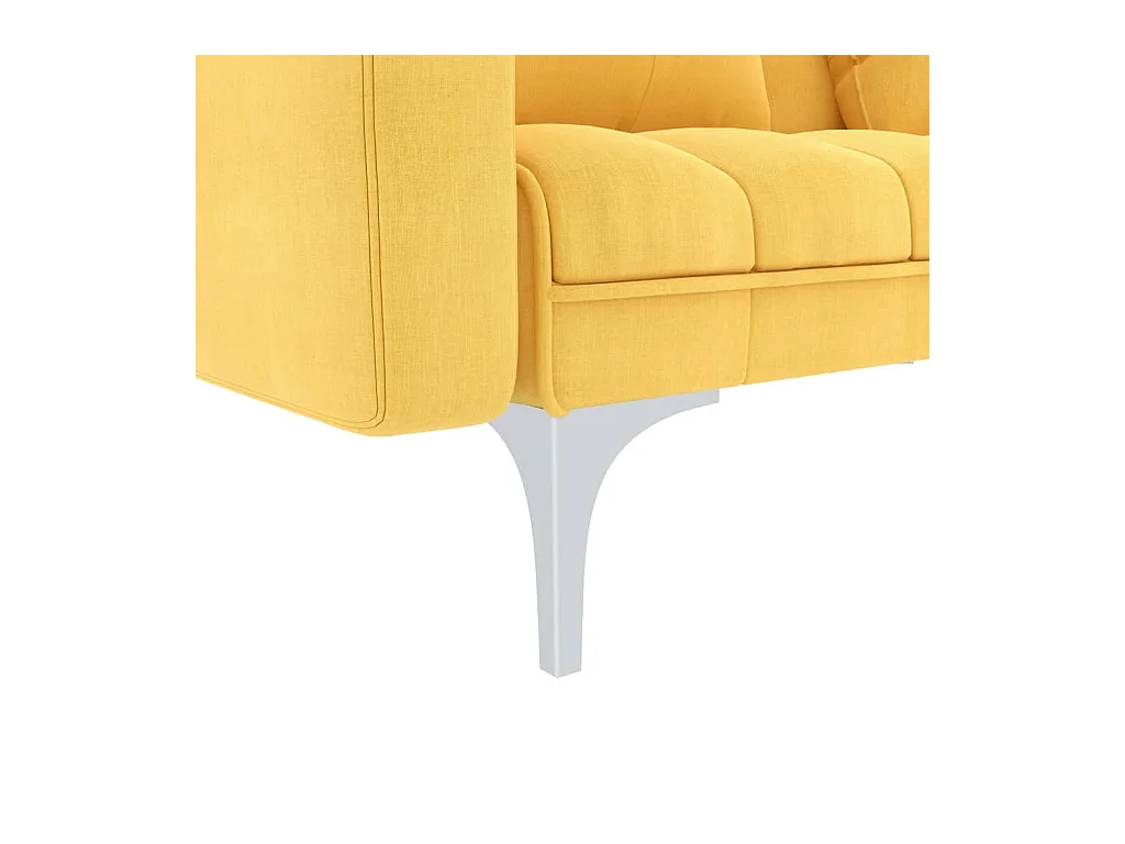 Canapé-lit Jaune Tissu