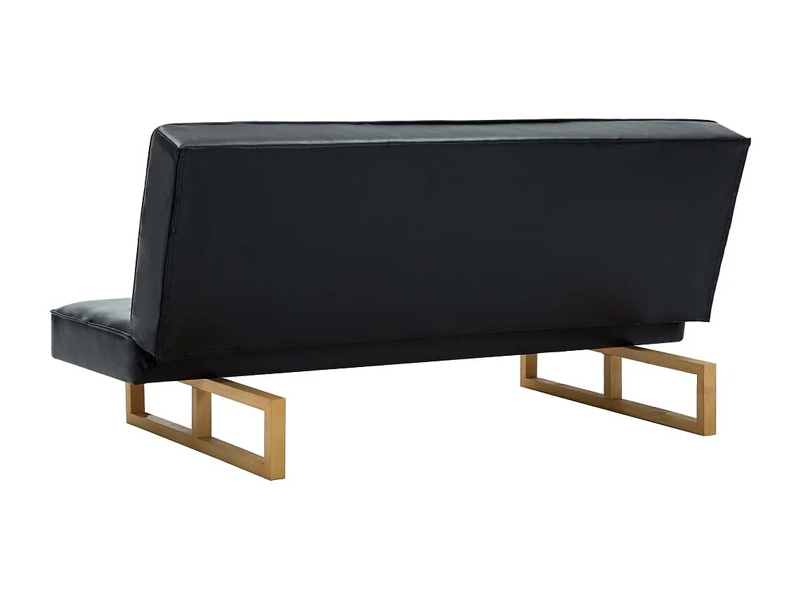 Canapé-lit Similicuir Noir