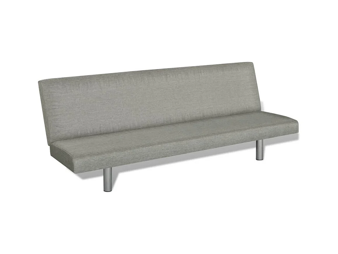 Slaapbank polyester grijs