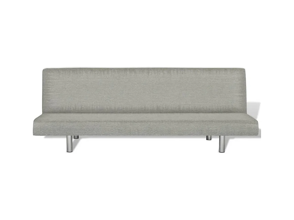 Slaapbank polyester grijs