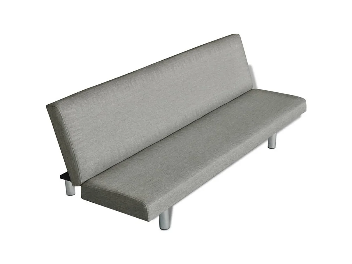 Slaapbank polyester grijs