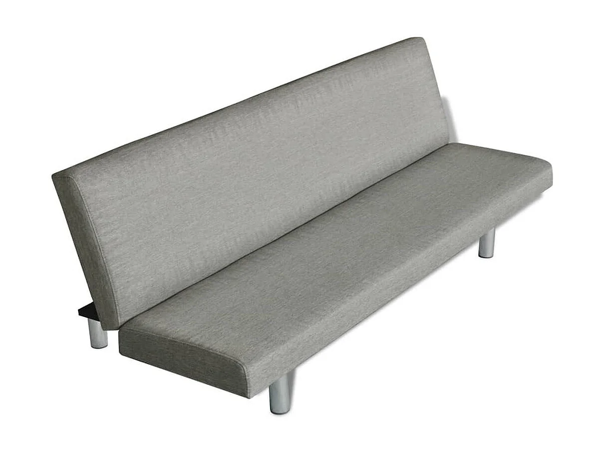Divano Letto Grigio in Poliestere