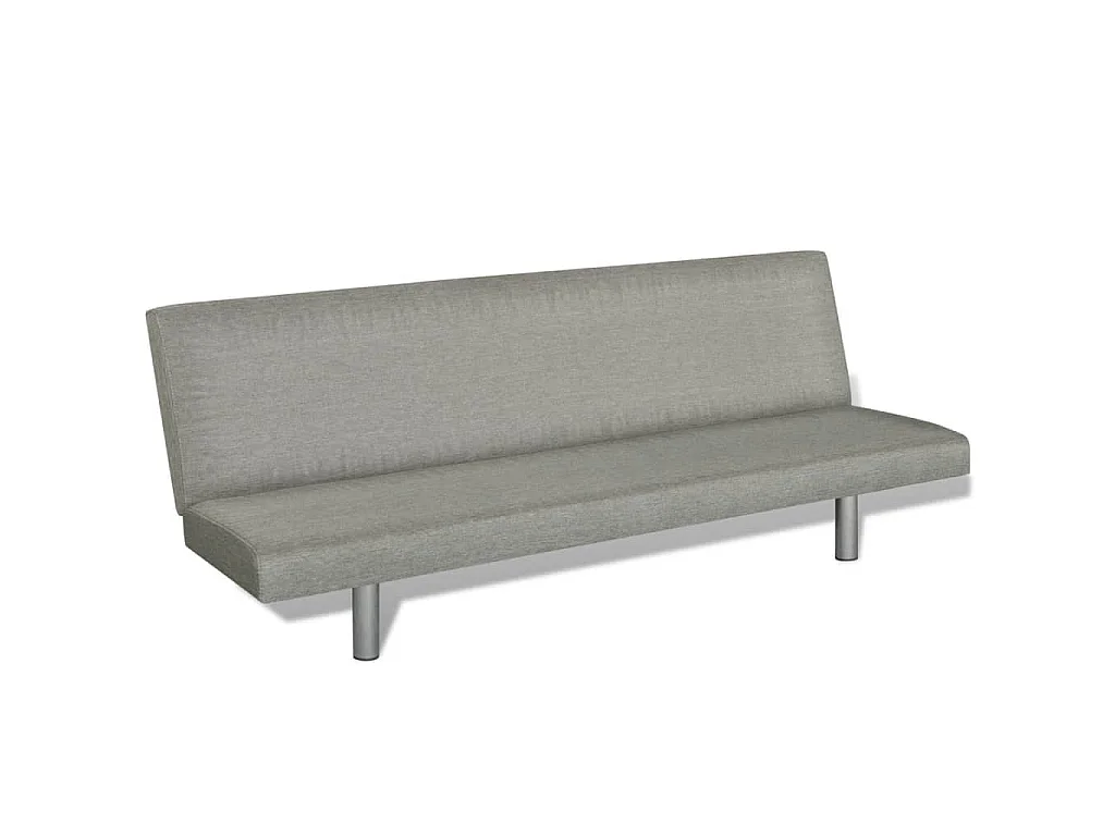 Slaapbank polyester grijs