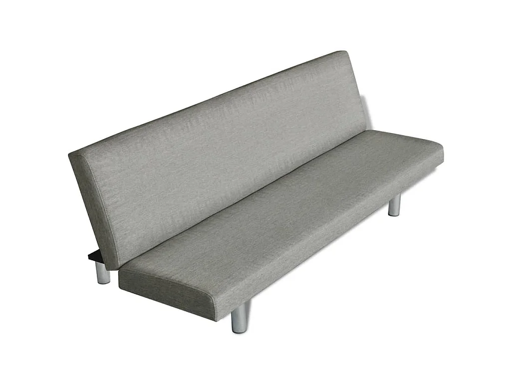 Slaapbank polyester grijs