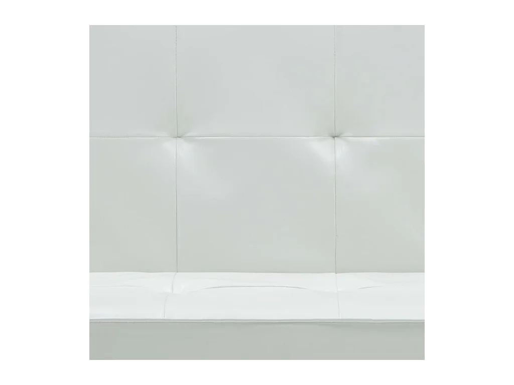Canapé-lit Similicuir Blanc