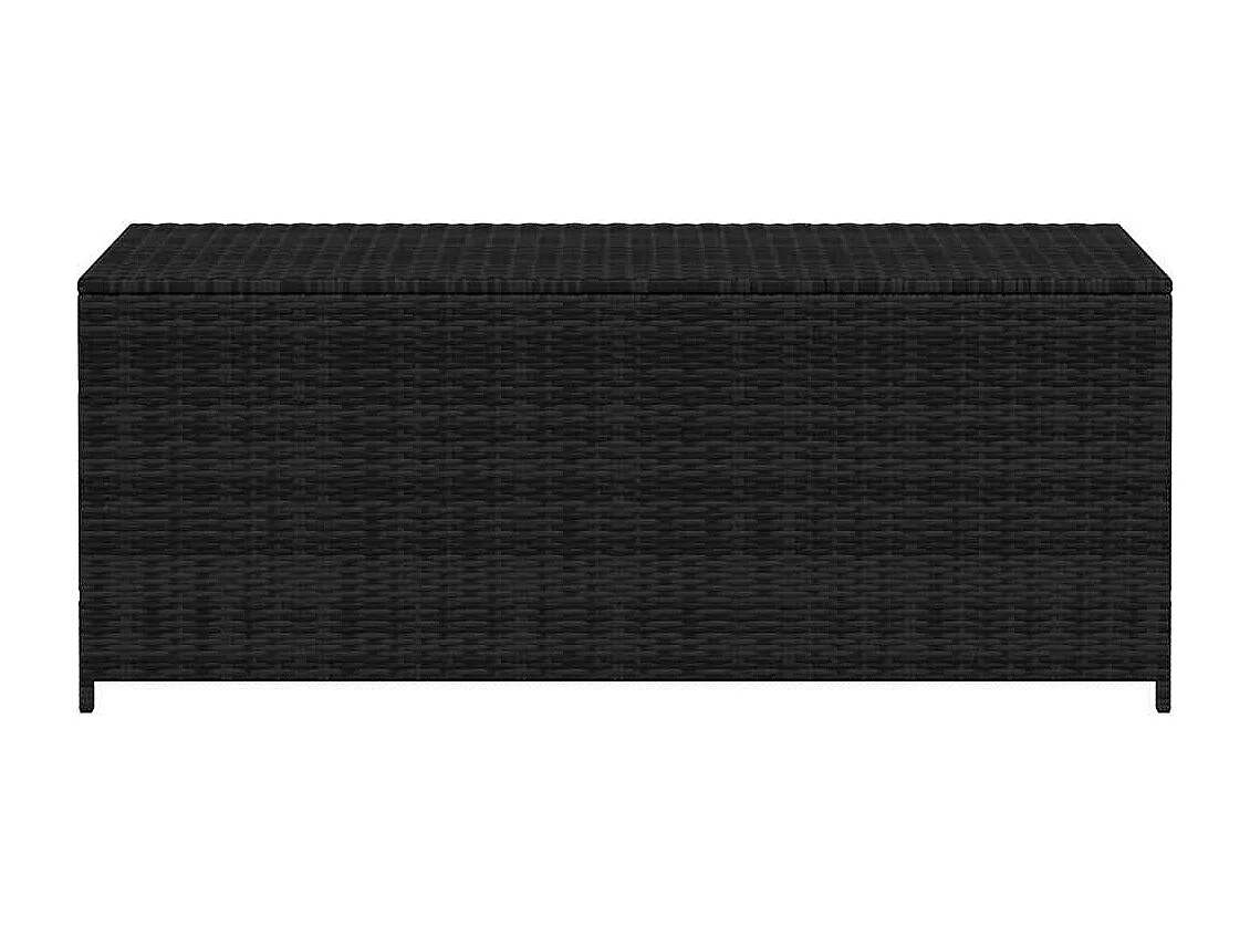 Tuinbox 150x50x60 cm poly rattan zwart