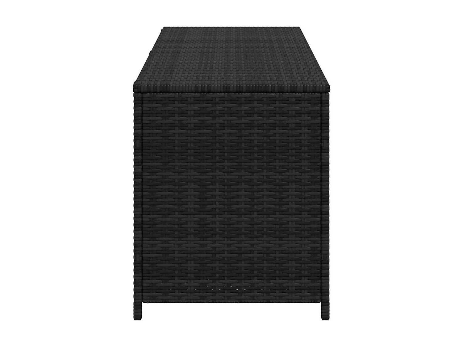 Tuinbox 150x50x60 cm poly rattan zwart