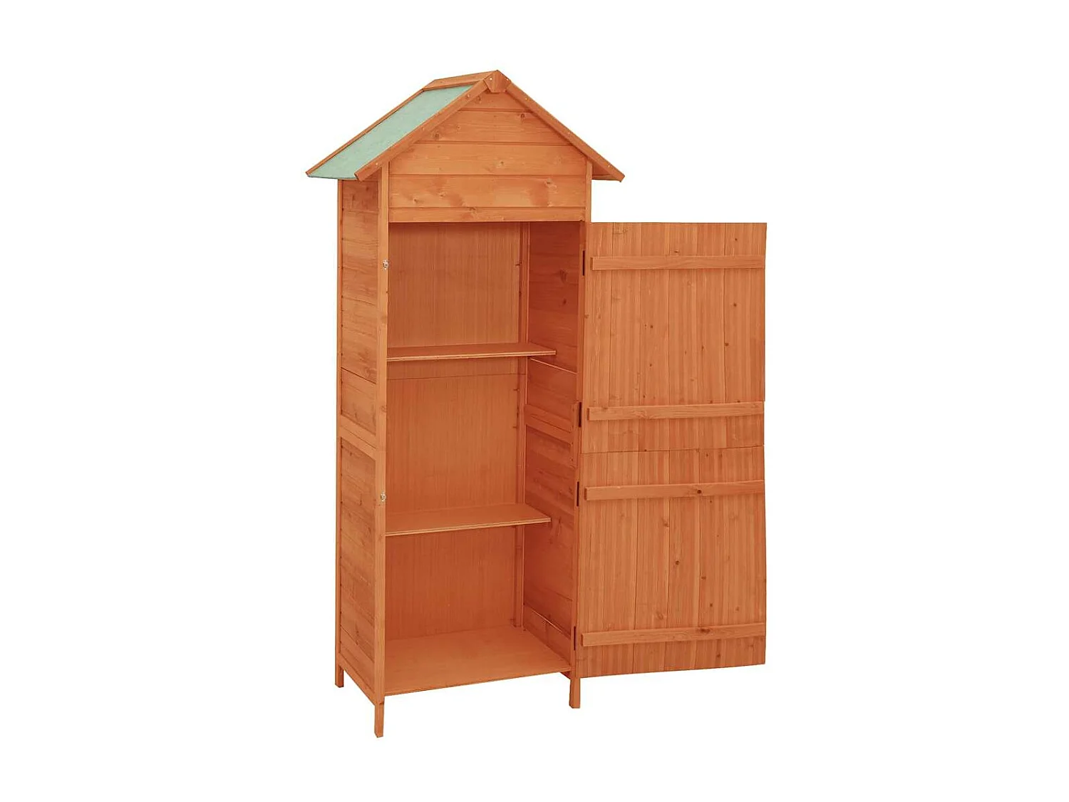 Armoire de rangement de jardin Marron 42,5x64x190 cm