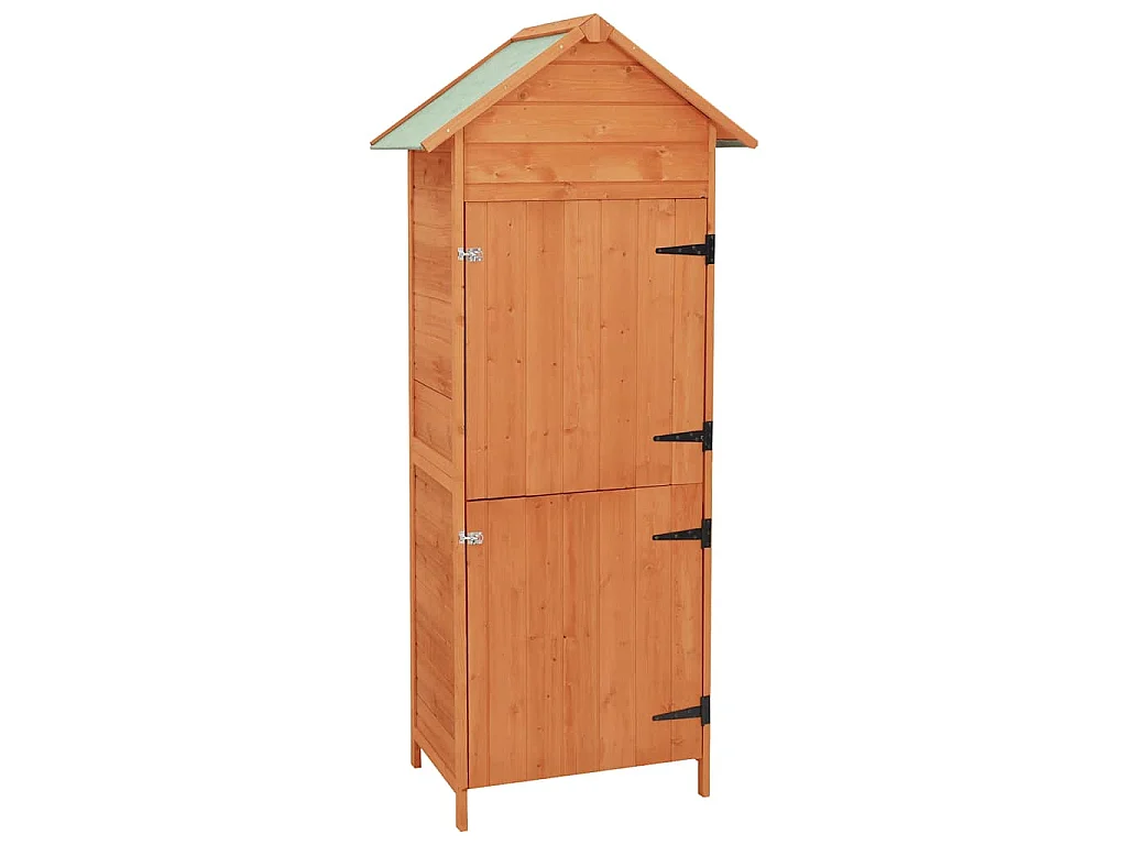 Armoire de rangement de jardin Marron 42,5x64x190 cm