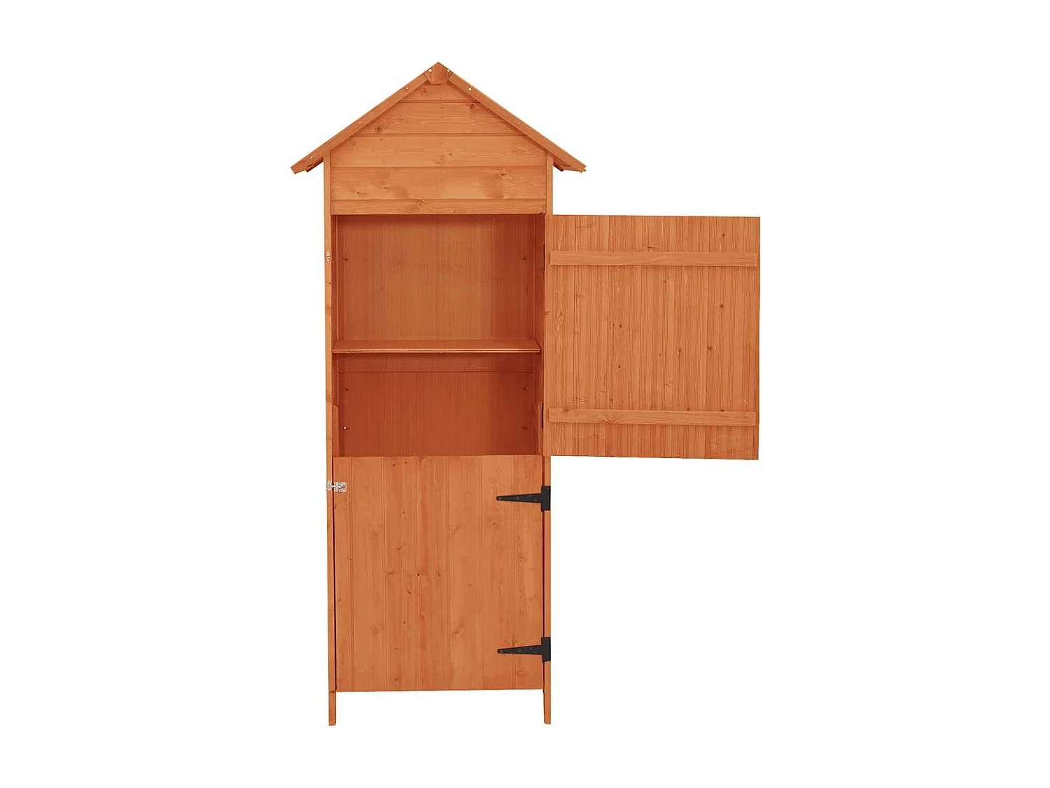 Armoire de rangement de jardin Marron 42,5x64x190 cm