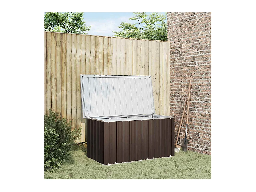 Tuinbox 129x67x65 cm bruin