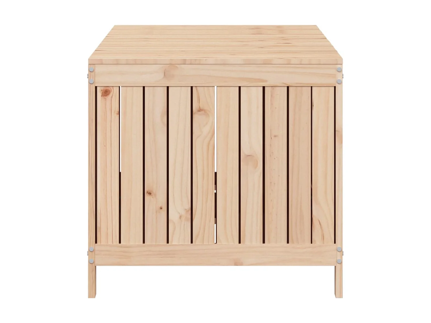 Contenitore da Giardino 147x68x64 cm in Legno Massello di Pino