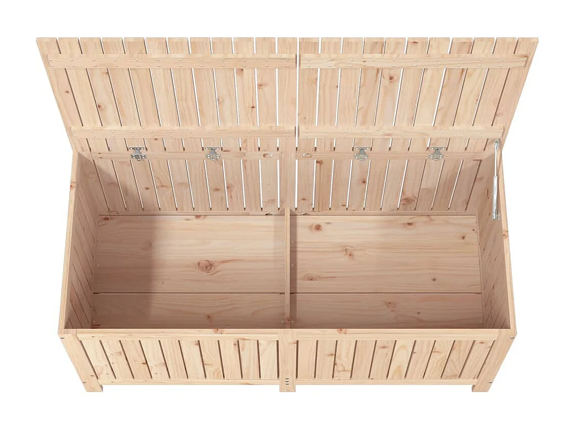 Contenitore da Giardino 147x68x64 cm in Legno Massello di Pino