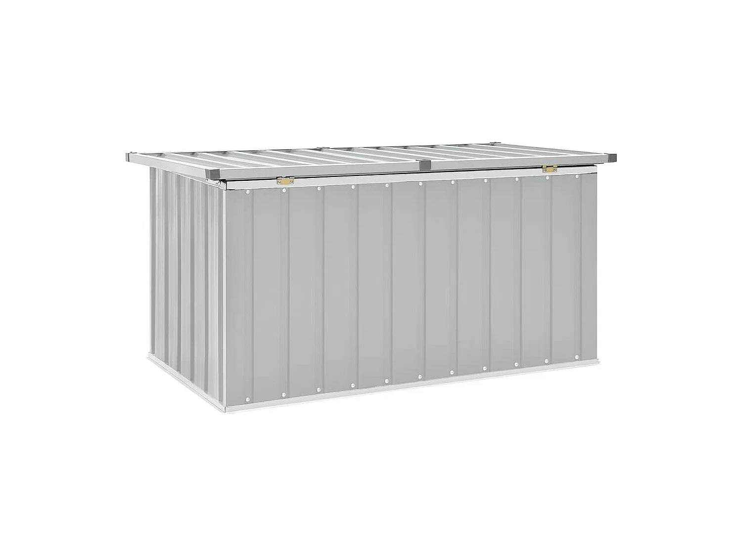 Boîte de rangement de jardin Gris 129x67x65 cm