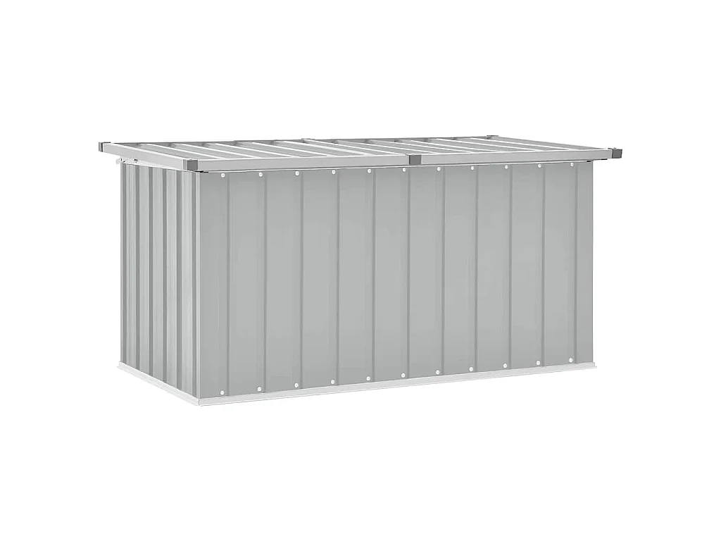 Baule da Giardino Grigio 129x67x65 cm