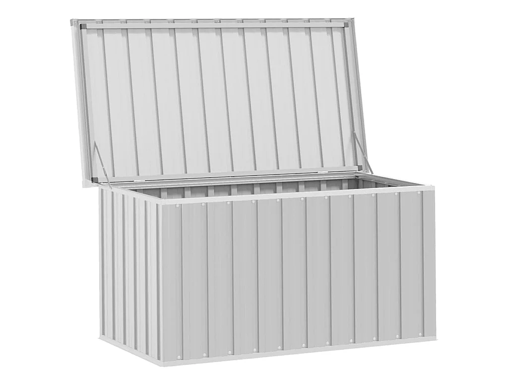 Baule da Giardino Grigio 129x67x65 cm