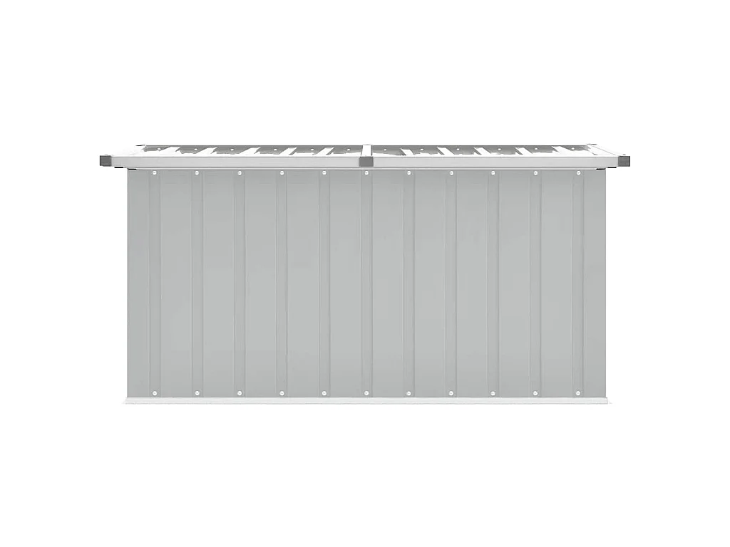 Baule da Giardino Grigio 129x67x65 cm