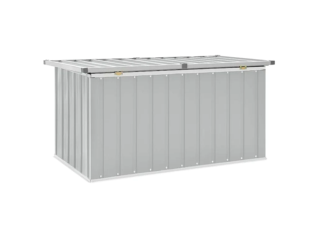 Baule da Giardino Grigio 129x67x65 cm
