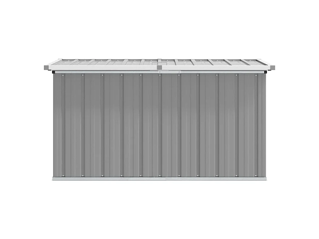 Boîte de rangement de jardin Gris 129x67x65 cm