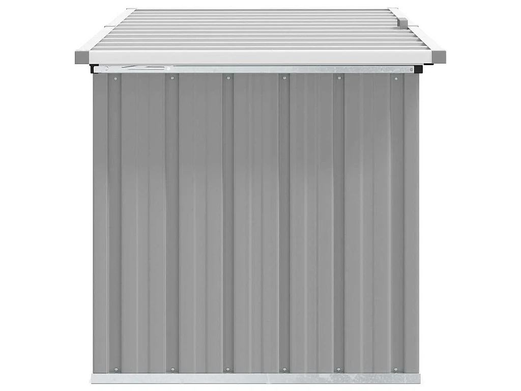 Boîte de rangement de jardin Gris 129x67x65 cm