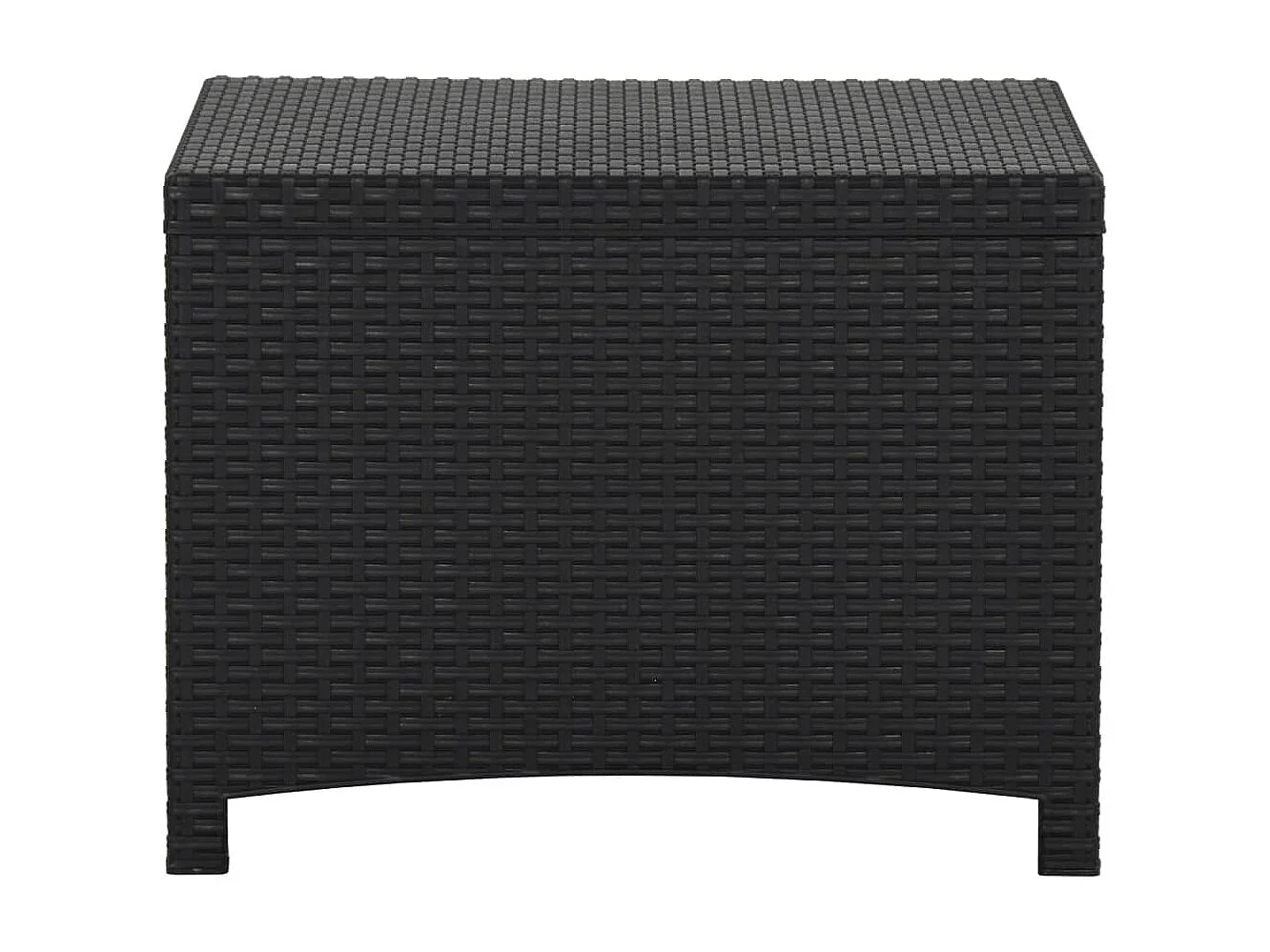 Boîte de rangement de jardin 60x54x41 cm Rotin PP Graphite