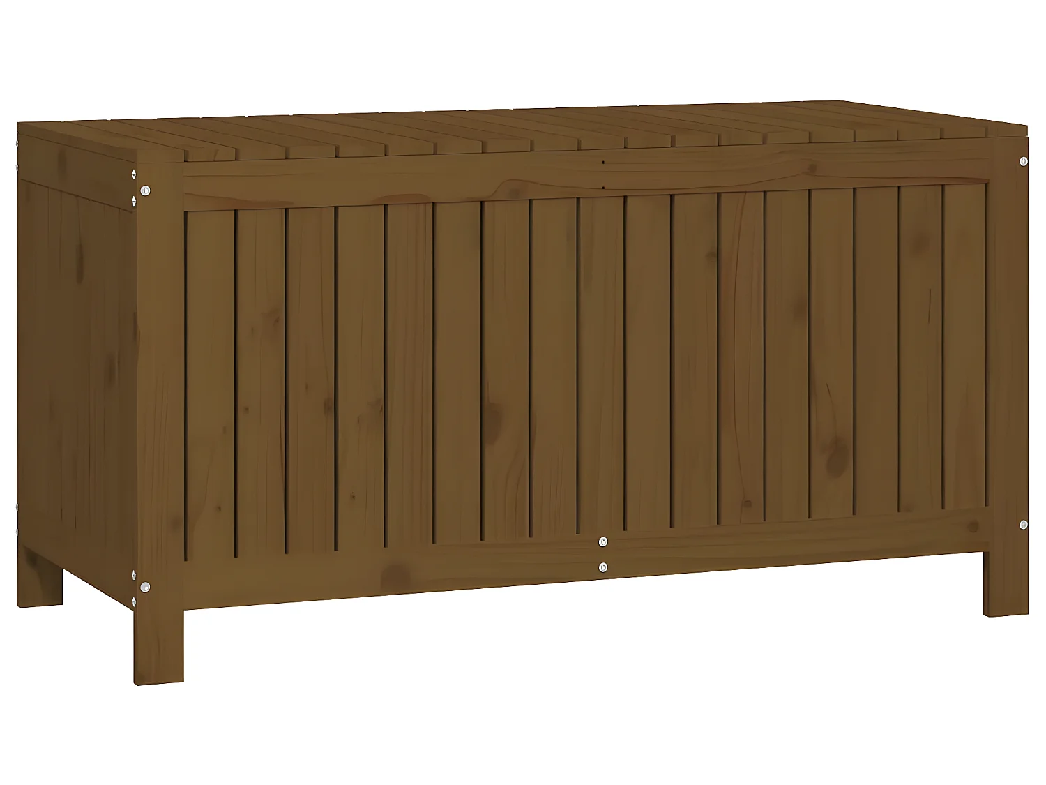 Contenitore da Giardino Ambra 121x55x64 cm Legno Massello Pino