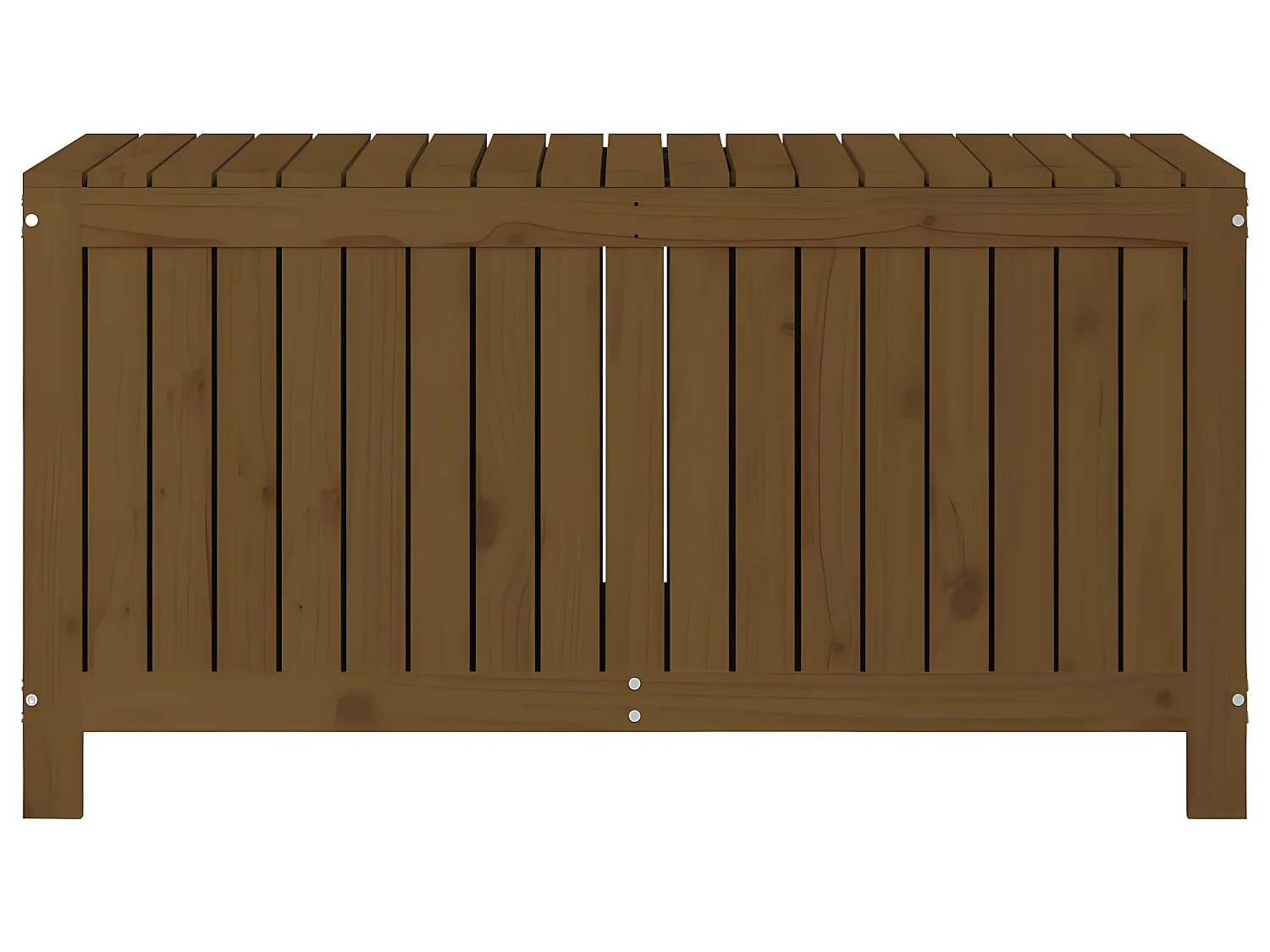 Contenitore da Giardino Ambra 121x55x64 cm Legno Massello Pino