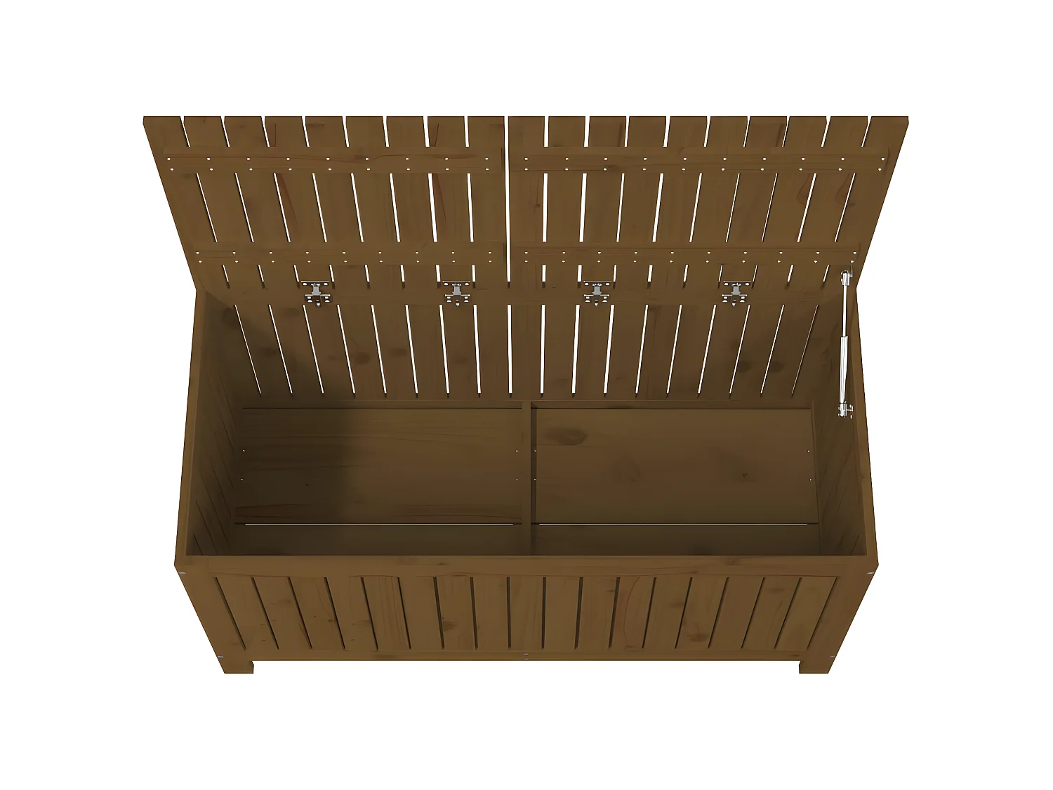 Contenitore da Giardino Ambra 121x55x64 cm Legno Massello Pino